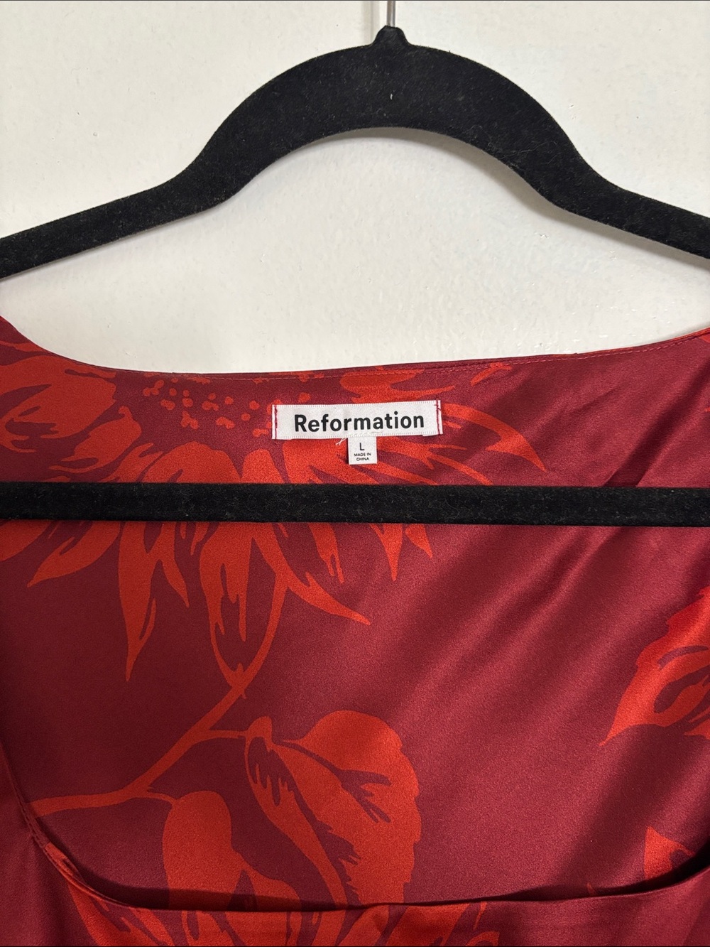 Reformation Hendrix Silk Midi Dress - L - Picture 4 of 5